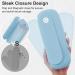 Travel Makeup Brush Holder | Silicone Portable Cosmetic Brushes Organizer with Built-in Cleaner | Upgrade Travel Essentials Case (Sky Blue - Buy Online on SooperMarket.com