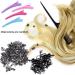 Duufin Dark Brown Microring Extensions Set - 500 Rings Pliers Needles Clips Comb & Mini Hair Gum for Perfect Hair Extensions - Buy Online on SooperMarket.com