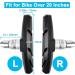 GPMTER 2 Pairs 70mm Bike Brake Pads Set for MTB & Cruiser - Universal V-Brake Blocks with Hex Nut and Shims - Noise-Free & Skid-Proof - Buy Online on SooperMarket.com