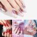 French Nail Tips 500pcs Half Cover False Nails with Box - 10 Sizes | Natural Acrylic Nail Tips for Salon and DIY Nail Art - Buy Online on SooperMarket.com