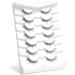 3D Mink Natural Fluffy False Lashes - 12mm C Curl Lightweight Look (7 Pairs) - Buy Online on SooperMarket.com