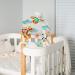ABOOFAN 5pcs Wooden Star Teething Rings for Babies - Khaki | Baby Chew Toy with Silicone Teether | 5.5x5.5cm - Buy Online on SooperMarket.com