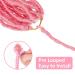 Leeven 30 Inch Pink Soft Locs Crochet Hair - BoHo Goddess Butterfly Locs - 15 Strands Pre Looped Distressed Faux Locs - Curly Synthetic Braids for Women - Pack of 1 - Buy Online on SooperMarket.com
