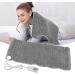 Soft Electric Heating Pad for Stiff Shoulders - Relieve Pain | EU Plug 220-240V - Silver Gray - Buy Online on SooperMarket.com