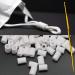 Cord Locks for Masks Mask Adjuster Adjustable Silicone Toggles Plastic Beads Button Slider Stopper Fastener Tightener Buckle Clips Pieces for Ear Loops (60pcs White)