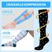 Buy Hipower Compression Stockings - 5 Pairs for Men & Women | Colorful Support Socks for Travel Sports & Nursing | Knee-Length Compression Socks (B-5 Pair L-XL) - Buy Online on SooperMarket.com