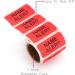 Carstens Medical Stickers - Red and Black Alert Labels for Charts (Roll of 100) - Buy Online on SooperMarket.com