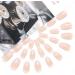 Brishow Short Fake Nails Peach Gradient Ballerina - 24pcs Full Cover Acrylic Stick on Nails for Women and Girls - Buy Online on SooperMarket.com