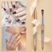 Shine Chance Size 12 Acrylic Nail Brush - 100% Real Kolinsky Art Brush for Acrylic Powder Application - Handmade Manicure Tool for DIY and Professional Use - Buy Online on SooperMarket.com