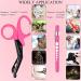 MOVOCA Nurse Penlight & Scissors Set - LED Penlight with Pupil Gauge, 7.5 Bandage Scissors EMT Trauma Shears - Hot Pink, Ideal for Doctors & Nurses - Buy Online on SooperMarket.com