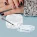 Harilla Nail Art Dish with Lid Bowl Cup Holder Glassware Tools Nails Liquid Powder Containers Nail Art Tools for Home Salon Clear - Buy Online on SooperMarket.com