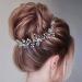 Handcess Bride Wedding Crystal Hair Vine Pearl Silver Headpiece Rhinestone Bridal Hair Accessories for Women and Girls (Silver) - Buy Online on SooperMarket.com