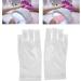 TITA-DONG Professional Manicure Gloves Stretchy Fingerless Fiber Cotton Nail Lamp Gloves for Home Salon Non Slip UV Protection Driving Gloves Summer Outdoor Gloves for Women and Girls(White) - Buy Online on SooperMarket.com