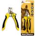 Thunderpaw's professional claw scissors for dogs with protection safety lock and nail file (medium to large yellow) small to medium yellow
