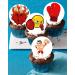 24 x Pre-Cut Boxing 5 Edible Stand up Wafer Paper Cupcake Toppers Cake Decorations Birthday Party Sport Martial Art