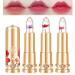 3 Colors Crystal Flower Jelly Lipstick Set Magic Temperature Color Changing Lip Gloss PH Lipstick Color Changing Jelly Lipstick Waterproof Moisturizer Lip Balm (1+2+3)