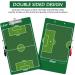 LEAP Soccer Clipboard Double Sided Design Premium Dry Erase Coaching Board Soccer Tactics Board for Coaches with Dry Erase Marker Pen Carabiner and Pen Holder - Buy Online on SooperMarket.com