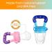CHILLAX Fruit Feeder Pacifier Teether Toys - Set of 2 | Non-BPA Silicone Teethers for Babies | Easy-to-Grip & Dishwasher-Safe | Ideal for Infants 6+ Months | 4.15x2.03 - Buy Online on SooperMarket.com