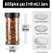 18 Pack 4oz Glass Spice Jars - AllSpice Set for Kitchen Storage - Buy Online on SooperMarket.com