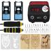 Professional Wood Burning Kit 60W Pro Pyrography Pen Wood Burner with 24 Wire Nibs Tips Including Ball Tips Wood Burning kit for adults and kids.Ideal for pyrography on wood, cork, leather, gourds Red Black Double Pen Pyrography Kit