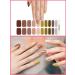 Kalolary 20PCS Nail Adhesive Wrap Nail Gel Polish Strips Full Wraps Nail Polish Stickers Cured Gel Nail Strips Self-Adhesive Gel Nail Wrap Stickers Decals(UV/LED Lamp Required) (Colorful 3) - Buy Online on SooperMarket.com