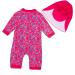 BONVERANO Baby Girls Swimsuit - Rose, 2-3 Years | UPF 50+ Sun Protection One Piece Swimwear - Buy Online on SooperMarket.com