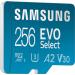 SAMSUNG EVO Select 256GB MicroSDXC Memory Card + Adapter | 4K UHD, Full HD, A2, V30, UHS-I, U3 | Expanded Storage for Android, Nintendo Switch - Buy Online on SooperMarket.com