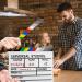MCPINKY White Wooden Clapper Board - Rainbow Film Slate for Director Props - Buy Online on SooperMarket.com