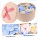 Angoily 1 box essential oil mama gift the flowers flower soap carnation flower Soap soap delicate flowers Christmas roses gift box de artificiales artificial plants indoor 16.2X16.2X8.2CM Blue - Buy Online on SooperMarket.com