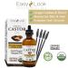Organic Castor Oil 4oz - USDA Certified, 100% Pure for Eyelashes, Eyebrows, Hair Growth - Skin Moisturizer & Hair Treatment - Buy Online on SooperMarket.com