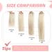 Vlasy 14 Inch Grey4# Clip in Hair Extensions - 100% Human Hair, Seamless, Natural Thick Weft - 7 Pieces for Women (70 g) - Buy Online on SooperMarket.com
