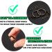 100Pcs 1 Inch Antique Bronze Keychain Rings with Jump Rings and Screw Eye Pins - Bulk Craft Supplies - Buy Online on SooperMarket.com