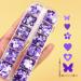 Nails compatible with Machine for Acrylic 12 Grid Long Box Mixed Purple Nail Enhancement Sequins Ornaments Butterfly Small Plums Sequins Candle Glitter 1 count (Pack of 1) Purple - Buy Online on SooperMarket.com