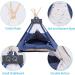 Luxury Pet Teepee Tent with Thick Cushion | Portable & Machine Washable | For Dogs, Cats, and Puppies - Buy Online on SooperMarket.com