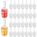 Dayou 30 pieces Lip gloss Magic Stand Tube Hondig pots shaped refillable empty lipstick brush tube reusable transparent lip gloss balm container for DIY cosmetics samples