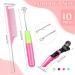 Latch Hook Crochet Needle Set with Stainless Steel Needles, Alligator Hair Clips, and Rat Tail Comb - 10 Pieces for Hair Extension - Buy Online on SooperMarket.com
