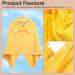 Funmo Baby Hooded Towel - Soft Super Absorbent 80x80 cm Bath Towel with Cute Patterns for Infants (0-5 Years) - Buy Online on SooperMarket.com