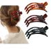 Aaiffey Alligator Clips for Hair 3Pcs Womens French Curved Hair Clip Alligator Hair Clips Medium Duck Billed Jaw Clips Flat Hair Styling Clips Sectioning No-slip Strong Grip Hair Accessories