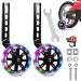 Sunshine smile 2 pieces children support wheels universal support wheels support wheels for children's bike support wheels for children's bike bike children's bike support wheels black a-black iron