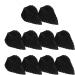 Didiseaon 10pcs Palm Leaves Cake Toppers Paper Palm Leaf Cake Insert Monstera Leaf Cupcake Picks Leaf Cake Decoration for Hawaii Aloha Jungle Summer Wedding Birthday Black