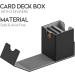 MIXPOET Commander Deck Box - Large Trading Card Case for MTG - Holds 100+ Cards with 2 Dividers - Black - Buy Online on SooperMarket.com