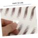 Baluue 9 Sheets Realistic Fake Eyebrows Eyebrow Stickers Waterproof Hairlike Eyebrows Brown - Buy Online on SooperMarket.com