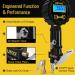 AZUNO Bike Tire Inflator with Pressure Gauge - Universal Presta and Schrader Chuck for Bicycle Air Compressor - Buy Online on SooperMarket.com