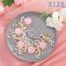 IYOU Flower Communion Headpiece Pink Floral Princess Headbands Pearl Butterfly Birthday Wedding Hair Accessories for Girls - Buy Online on SooperMarket.com