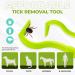 Rubigo 3 Pack Tick Remover Tools For Dogs Cats Humans. | Quick Safe And Painless Removal Of All Tick Sizes. 3 Different Sized Strong Plastic Tick Removers | For All Pets (Green) - Buy Online on SooperMarket.com