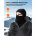 AstroAI Balaclava Ski Mask - Winter Fleece Thermal Face Mask for Men and Women - Windproof, Breathable, Cold Weather Gear for Skiing, Riding, Snowboarding - Black Medium - Buy Online on SooperMarket.com