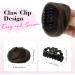 REECHO 2 PCS Mini Claw Clip in Messy & Cat Ears Hair Bun Extensions Wig Accessory Updo Hairpieces for Women Girls (Pack of 2-3.5" Wavy Ash Light Brown) Pack of 2 - 3.5" Wavy Ash Light Brown - Buy Online on SooperMarket.com