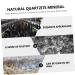 Toyandona 2ST Quartz Mineral Specimens - Geological Rehearsal Sample Ores for Teachers - Natural White Crystal Decor - 3x3cm Transparent Ore Decorations (2 PCS) - Buy Online on SooperMarket.com