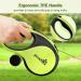 Pecute 3m Dog Leash | Eco-Friendly Roller Linen with Feces Bag Holder 360 Extension Anti-Slip Handle & Quick Brake for Dogs Up to 15kg - Buy Online on SooperMarket.com
