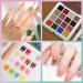 Gradient Nail Powder Set - 16 Color Solid Nail Pigment for Stunning Ombre Nail Art | Glittery DIY Nail Accessories - Buy Online on SooperMarket.com